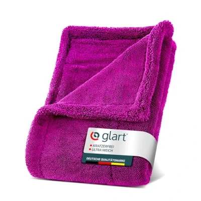 Abbildung von Glart Twist Auto Trockentuch XXL (80x55cm) Premium, extra saugstark, kratzerfrei. Ideal vor Autopolitur &amp; nach Felgenbürste. Großes Mikrofaser für Motorrad