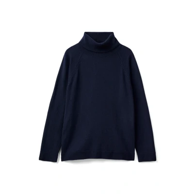 Abbildung von United Colors of Benetton Turtleneck IN CASH Strickpullover, Damen, Größe: 38, Blue