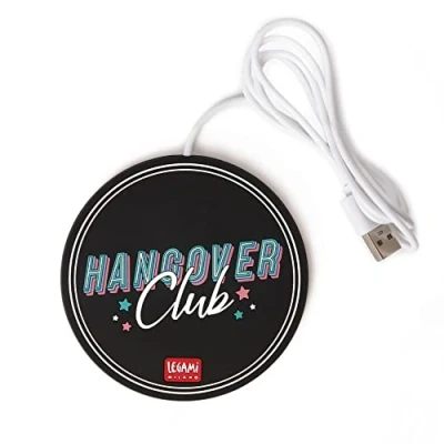 Abbildung von Legami USB Tassenwärmer, Hält Getränke warm, optimal für Tassen und Gläser mit flachem Boden, 10 x cm, Eingang, Thema Hangover