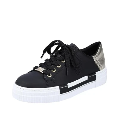 Abbildung von Rieker Sneaker low, Damen, Größe: 38, Schwarz Schuhe
