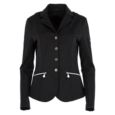 Abbildung von Covalliero Turnierjacket Samantha Damen Schwarz/Grau 44