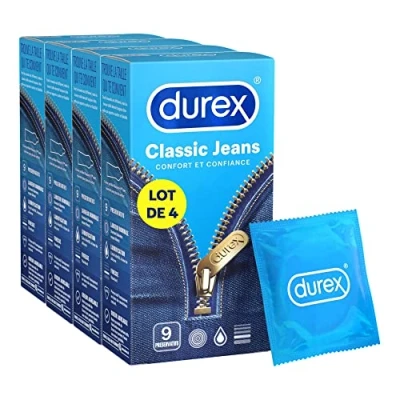 Abbildung von Durex Classic Jeans Kondom, Komfort und Vertrauen 4 x 9 Kondome