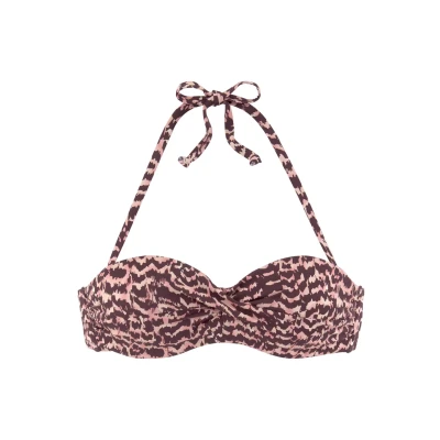 Abbildung von LASCANA Bügel Bandeau Bikini Top »Holly«, in Wickeloptik