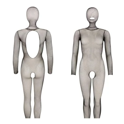 Abbildung von Catsuit ouvert mit Kopfmaske