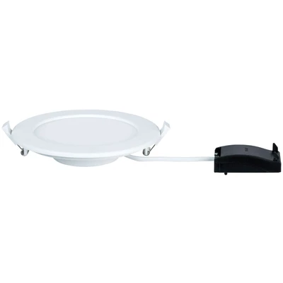 Abbildung von Paulmann 92062 LED Einbaupanel rund incl. 1x12 Watt IP44 Panel Weiß Deckenleuchte Kunststoff Wohnzimmerlampe 2700 K