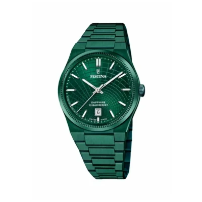 Abbildung von Festina Swiss MADE Homme Uhr, Herren, Größe: One Size, Vert