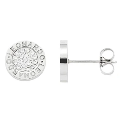 Abbildung von JEWELS BY LEONARDO Damen Ohrstecker Matrix Lusso Edelstahl/silberfarben Glas Schliff Facette Glitzer 015681