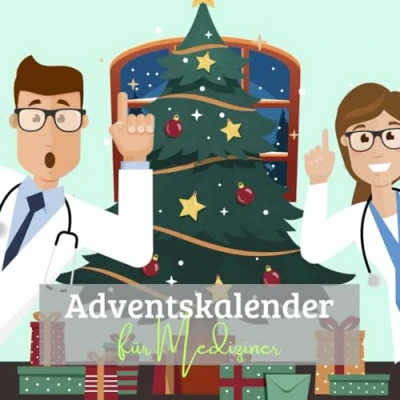 Abbildung von Adventskalender für Mediziner: Jeden Tag ein neues inspirierendes Zitat der Weihnachtskalender in Buchform Mediziner