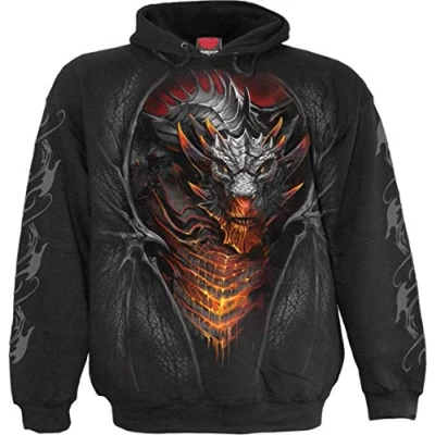 Abbildung von Spiral Draconis Hoodie Schwarz L