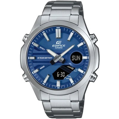Abbildung von CASIO EDIFICE Chronograph, Quarzuhr, Armbanduhr, Herrenuhr, Edelstahlarmband, analog, digital