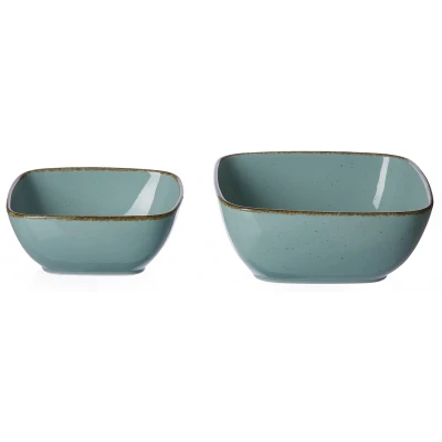 Abbildung von Ritzenhoff &amp; Breker Servierschalen Set Casa, 2 teilig, 18x18 cm und 22x22 cm, Blau