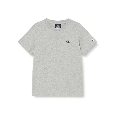 Abbildung von Champion Jungen Legacy Basics B s Crewneck T Shirt, Hellgrau meliert, 11 12 Jahre