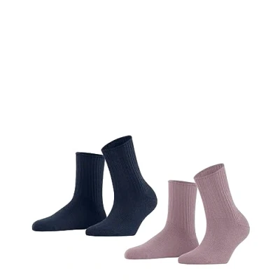 Abbildung von ESPRIT Damen Socken Cosy Rib 2 Pack W SO Baumwolle Wolle einfarbig Paar, Mehrfarbig (Sortiment 0020), 35 38
