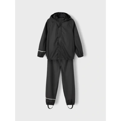Abbildung von Name it Nkndry SET Regenhose für Kinder, Größe: 98, Black