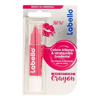 Abbildung von LABELLO Crayon Lippenbalsam Farbe 02 Hot Pink Lipstick