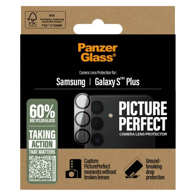 Abbildung von Samsung Galaxy S25 Plus Panzerglas PanzerGlass Camera Protector Kameraprotektor aus Glas für das
