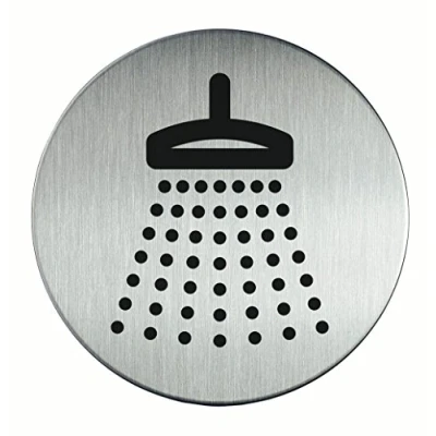 Abbildung von Durable Türschild Piktogramm 83 mm Dusche (5 Stück)