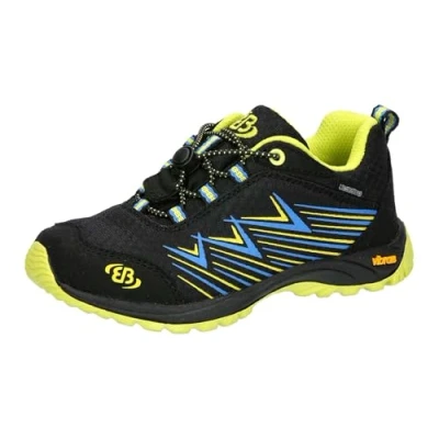 Abbildung von Brütting Chesna Low Cross Laufschuhe, schwarz/blau/Lemon, 31 EU