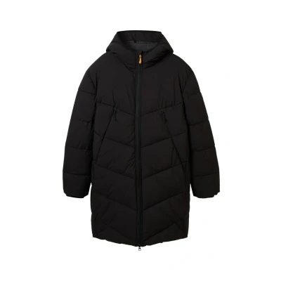 Abbildung von TOM Tailor Denim Wasserabweisender Puffer Wintermantel, Herren, Größe: Small, Black