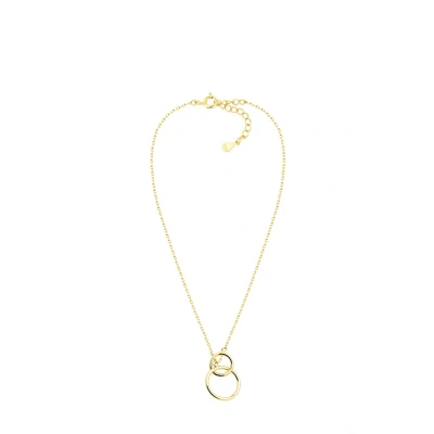 Abbildung von Sofia Milani Damen Halskette 925 Silber vergoldet/golden Kreis Anhänger N0753