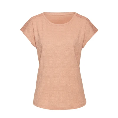 Abbildung von Vivance Rundhals Bluse, Damen, Größe: 40/42, Peach