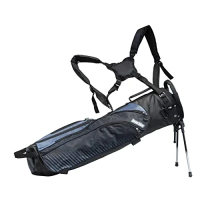 Abbildung von Longridge 7&#039; Tri Lite Carry Golftasche Schwarz/Silber