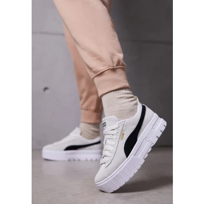 Abbildung von Puma Mayze Sneaker low, Damen, Größe: 38, Ivory glow Veloursleder