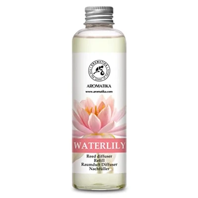 Abbildung von Raumduft Nachfüllflasche Seerose 200ml Raumerfrischer Aroma Diffuser Aromatherapie Raumbeduftung Reed Refill Blumig und Langanhaltender Raumbeduftungsmittel