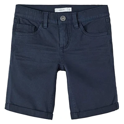 Abbildung von Name it Nkmsofus Twiisak Jeans Shorts für Kinder, Größe: 164, Dark sapphire