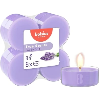 Abbildung von bolsius True Scents Maxi Lights, Wachs, Lavendel, 115 mm, 10