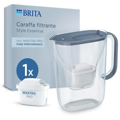 Abbildung von BRITA Wasserfilter Kanne Style Essential (2,4l) inkl. 1x MAXTRA PRO Pure Peformance (steinblau)