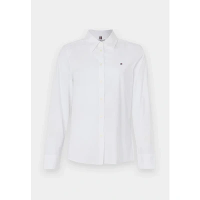 Abbildung von Tommy Hilfiger Stretch Regular Shirt Hemdbluse, Damen, Größe: 32, Desert sky