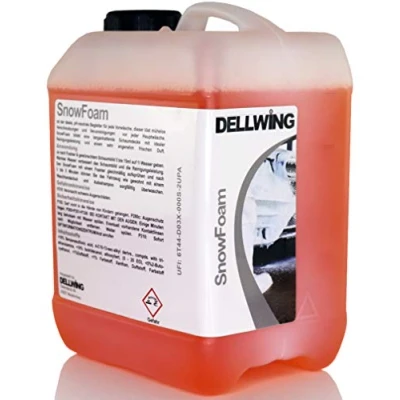 Abbildung von DELLWING Snow Foam Shampoo Energy 5 L Ideal für die sanfte Vorwäsche Bildet eine dicke und langanhaltende Schaumdecke mit einem schönen Duft