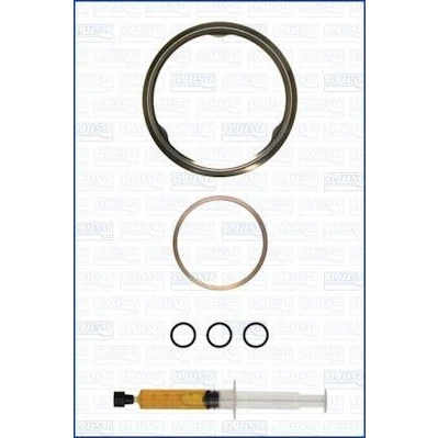 Abbildung von AJUSA JTC11840 Montagesatz, Lader with studs, syringe oil mit Dichtungen Montageanleitung BMW: 5 Saloon, Touring