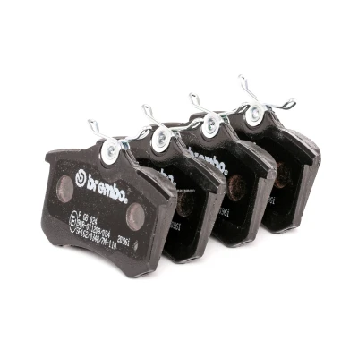 Abbildung von BREMBO P 68 024 Bremsbelagsatz exkl. Verschleißwarnkontakt mit Bremssattelschrauben ohne Zubehör RENAULT: CLIO 3, MEGANE 3 Grandtour, GRAND SCENIC