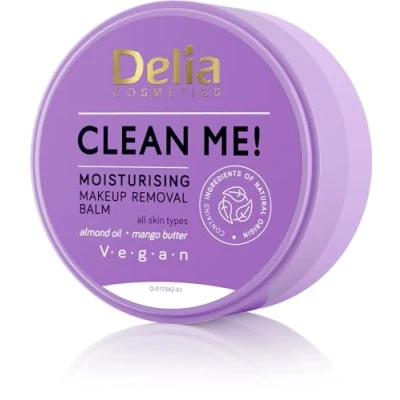 Abbildung von Delia Cosmetics Clean Me Gesichts und Augen Make up Entferner Lotion Alle Hauttypen Mandelöl, Kakaobutter, Mangobutter Reinigt, spendet Feuchtigkeit Vegane Kosmetik 40g