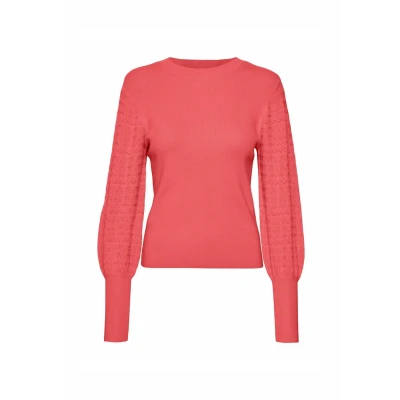 Abbildung von Vero Moda Vmhollypointelle Strickpullover, Damen, Größe: XS, Dubarry