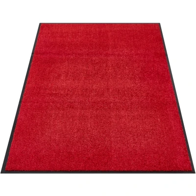 Abbildung von andiamo Premium Fußmatte Wash &amp; Clean langlebige Schmutzfangmatte Hauseingang als innen oder Fußabtreter im überdachten Außenbereich saugstarker Fußabstreifer 90 x 150 cm Rot