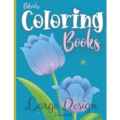 Abbildung von Elderly Coloring books Large Design Dementia: for Seniors Birds, Flowers, Butterflies, Horses and more. Print book. Perfect gifts Dementia patients