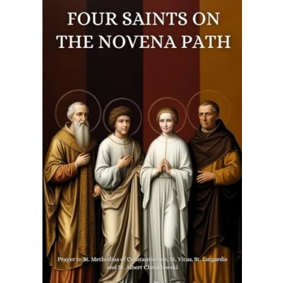Abbildung von Four Saints on the Novena Path: Prayer to St. Methodius of Constantinople, Vitus, Lutgardis and Albert Chmielowski