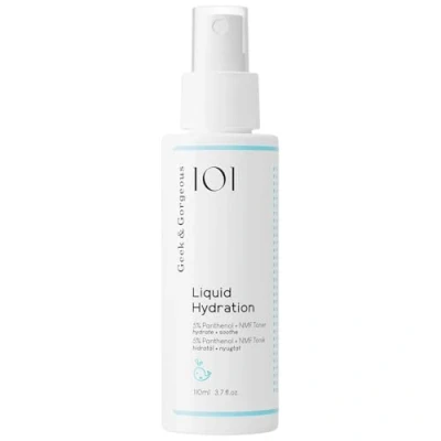 Abbildung von Geek &amp; Gorgeous LIQUID HYDRATION Hydrierendes Gesichtsspray mit 5% Panthenol und natürlichen Feuchtigkeitsfaktoren für alle Hauttypen 110 ml Sprühflasche
