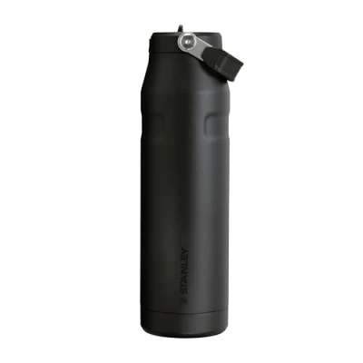 Abbildung von Stanley Flip Straw 2.0 Trinkflasche mit Strohhalm 1.06L Thermobecher Kühlt 17 Stunden 4 Tage Eisgekühlt BPA frei Auslaufsicher Für Getränkehalter Spülmaschinenfest Black
