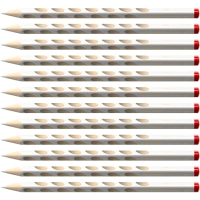 Abbildung von Ergonomischer Buntstift für Rechtshänder STABILO EASYcolors 12er Pack weiß