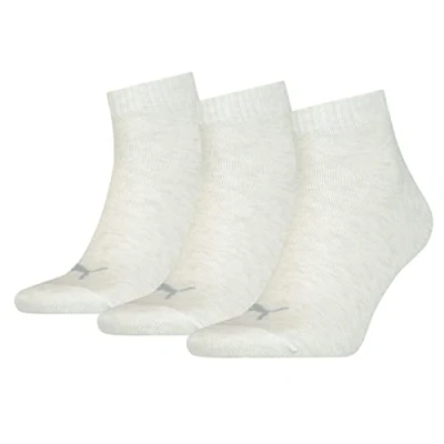 Abbildung von Puma Unisex Quarter Socken, Weiß, 39/42 (3er Pack)
