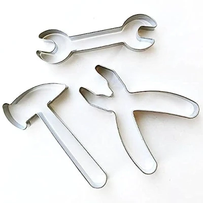 Abbildung von Werkzeug 3er Set Hammer/Zange/Schraubenschlüssel, Ausstecher, Ausstechform aus Edelstahl