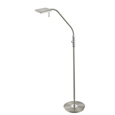 Abbildung von Trio Leuchten LED Stehleuchte Bergamo 420910107, Metall Nickel matt, inkl. 12 Watt LED, Sensor Dimmer