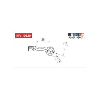 Abbildung von TRW MV10E20G Verbindungsstück, Bremsleitung