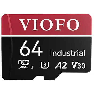 Abbildung von VIOFO 64GB Speicherkarte SD Karte, hohe Geschwindigkeit mit Adapter, MLC V30 U3, Kompatibel für 1080P 2K 4K WiFi Dashcam Auto Kamera