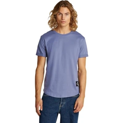 Abbildung von Calvin Klein Jeans Badge TURN UP Sleeve Tshirt basic, Herren, Größe: 3XL, Grisaille