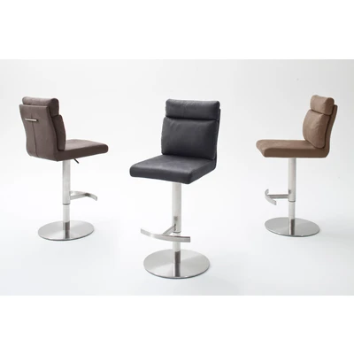 Abbildung von MCA furniture Bistrostuhl »RABEA«, Polyester, Bodenplatte rund, 360 drehbar, Sitzhöhe einstellbar von 53 78 cm